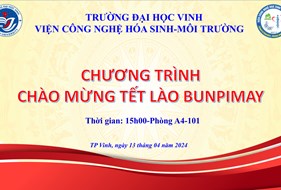  Viện Công nghệ Hoá Sinh – Môi trường tổ chức chào mừng Tết Truyền thống Bunpimay năm 2024 (2567) cho Lưu học sinh Lào